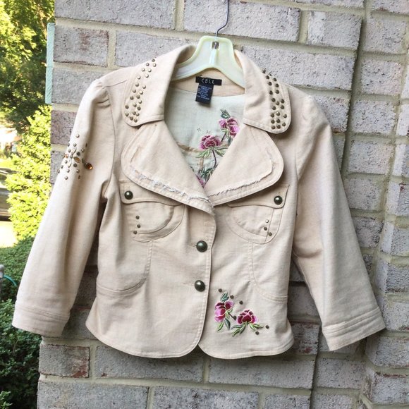 Cell Jeans Cell Embroider Sequin Jean Jacket Poshmark
